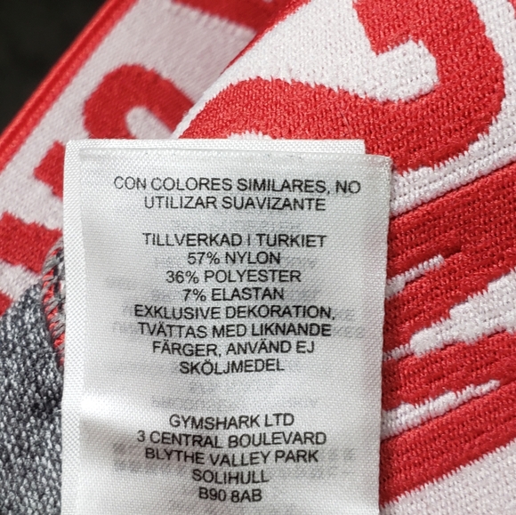 Gymshark Flex Shorts in Charcoal and Red Size XS - Picture 9 of 9